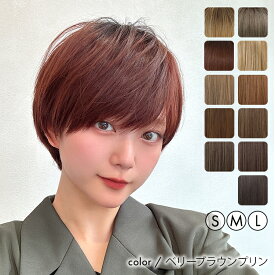 【S/M/Lサイズから選べる】 ウィッグ ショート 自然 フルウィッグ 女性 レディース メンズ かつら 「ボーイフレンドショート[wg316]」 医療用 金髪 黒髪 茶髪 アッシュ ブラウン ブラック ハイトーン ウイッグ ウィック 安い 男装 コスプレ ベリーショート 大きい 送料無料