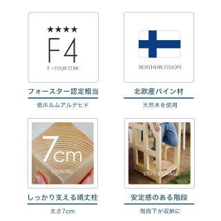 ロフトベッド階段ハイタイプロフトベット(木製ベッド、2段ベッド)ベッド・シングルベッドフレームシンプルプレゼント階段収納宮付