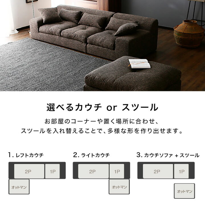 楽天市場】ローソファー 3人掛け l字 カウチソファ レザー コーナー 