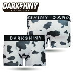 ＼父の日 ギフト2024／【DARK SHINY】COW PRINT 牛柄 / YLMM69 ダークシャイニー メンズ カウプリント ボクサーパンツ / 速乾 インナー 男性 下着【メール便送料無料】