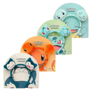 【Pokemon】ポケットモンスター ポケモン ヘアバンド / カチューシャ / ヘア アクセサリー(カビゴン ヒトカゲ フシギダネ ゼニガメ)【取り寄せ / 予約商品】