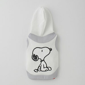 【PEANUTS & MAISON TARTS】リップル×おすわり スヌーピー デザイン フードパーカー | SNOOPY | 犬服 ドッグウェア | 2カラー | 5サイズ展開 2.5kg〜14.5kg対応 | 日本製 | コットン | ペアコーデも可能 | 多