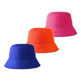 コーデのアクセントに♪カラー バケット ハット 日焼け対策に◎（3color） / ユニセックス 帽子 HAT【メール便送料無料】
