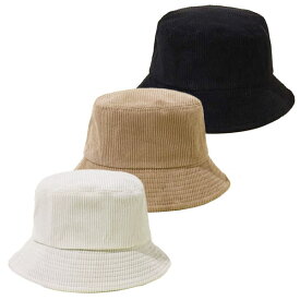 ＼春 ギフト／冬の日焼け対策にも♪ コーデュロイ バケット ハット（3color） / 帽子 HAT【2点以上ご購入でメール便送料無料】