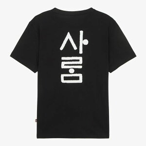 \新着!即完必須アイテム/【THE NORTH FACE】ザ ノースフェイス ハングル 半袖 Tシャツ NT7UR60A メンズ レディース ユニセックス【BLACK】(韓国 / KOREA ライセンス)【予約商品】【メール便送料