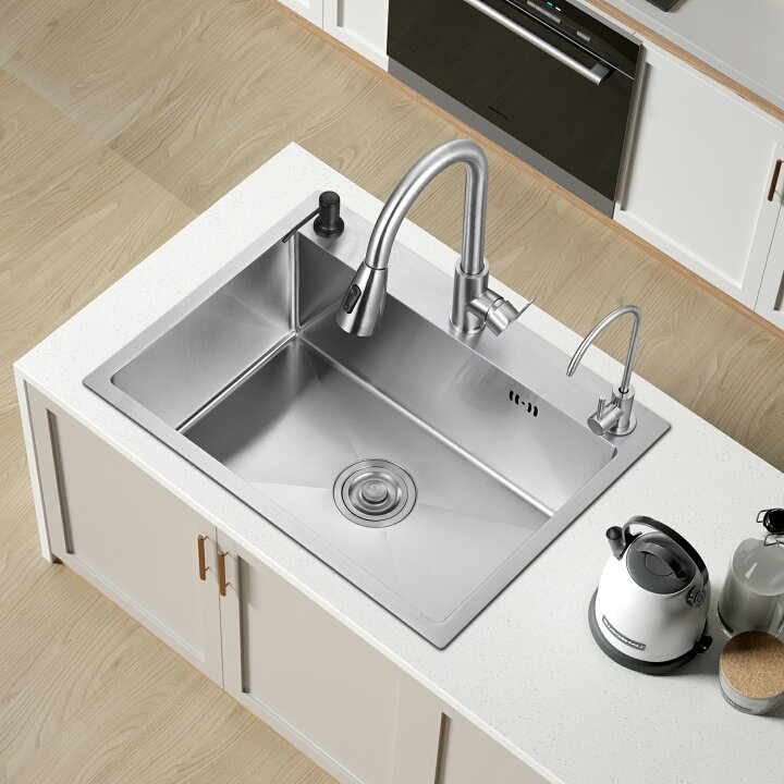 楽天市場】【4点商品セット】 キッチンシンク 650*450mm ステンレス  