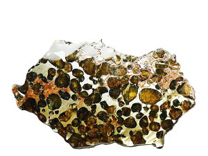 1点物 隕石 セリコパラサイト サイズ-90mm×50mm×2.6mm 重さ-29.84g Pallasite Sericho メテライト パワーストーン