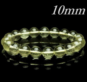 隕石ブレスレット リビアングラス 10.0mm玉 高品質ランク-AAAA 16〜17cm パワーストーン 天然石 エレガントリビアングラス プレミアムリビアングラス アクセサリー