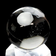 天然 水晶 丸玉 46～47mm玉 クリアー AAランク 僅かにキス有 1個売り 水晶 穴無 透明度高い 高品質 天然 …