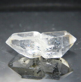 1点物 ハーキマーダイヤモンド クォーツ(ツインタイプ)約24×10mm 1個 天然石 原石 鉱物 穴無し
