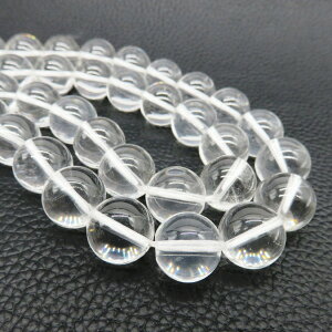 通常価格の20%オフ 天然石水晶ビーズ 12.0mm玉 連売り 約38cm 品質ランク-Aa クリスタルクォーツ 丸玉 穴空 ハンドメイド アクセサリーパーツ パワーストーン