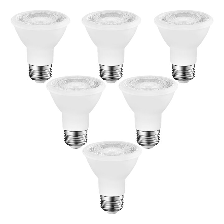 楽天市場】LED スポットライト E26口金 6個入 ビーム電球 550LM 6W 