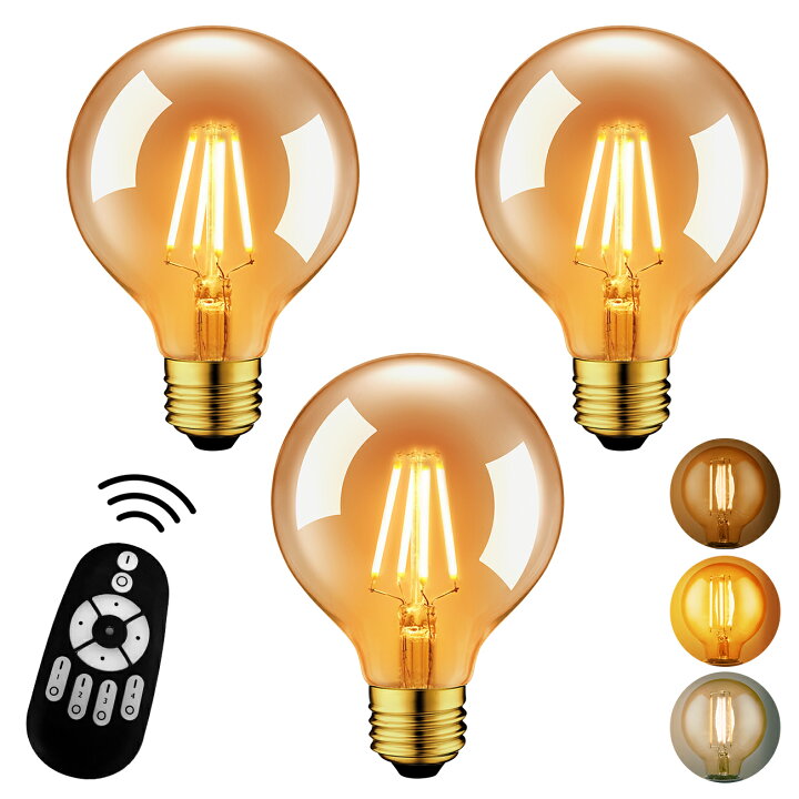 楽天市場】LED電球 フィラメント電球 E26口金 3個セット 6W( 60W形相当 