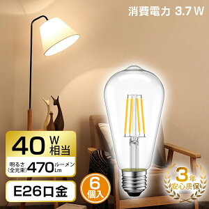 2819`24SiP5{GW\v LEDd E26 6 40W` 470LM 2700KdF ST64 tBg d 6 NVbN ͋C gd Ή 3Nۏ ledd  Ɩ