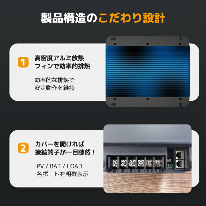 楽天市場】【クーポンで28,899円】 LVYUAN公式 MPPT 60Aソーラー充電 