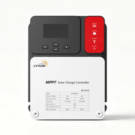 【スーパーSALE目玉価格★15％OFF】 LVYUAN公式 MPPT 60Aソーラー充電コントローラー 最大入力1600w 最大電力点追従型(MPPT) 12V 24V 自動 最大PV 150V入力 ソーラー充放電 太陽光発電用 温度センサー付きの負の接地ソーラーパネル充電レギュレーター 高性能 保護機能