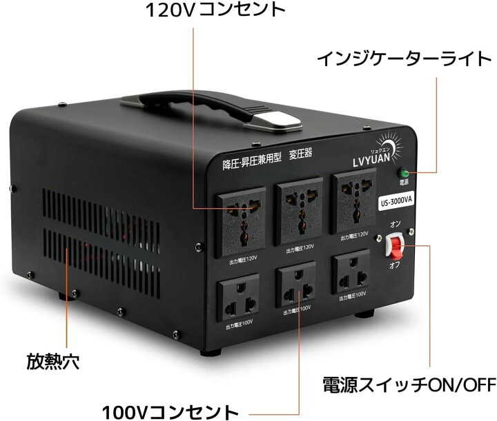 楽天市場】【クーポン適用で11,049円】 LVYUAN（リョクエン）3000VA 