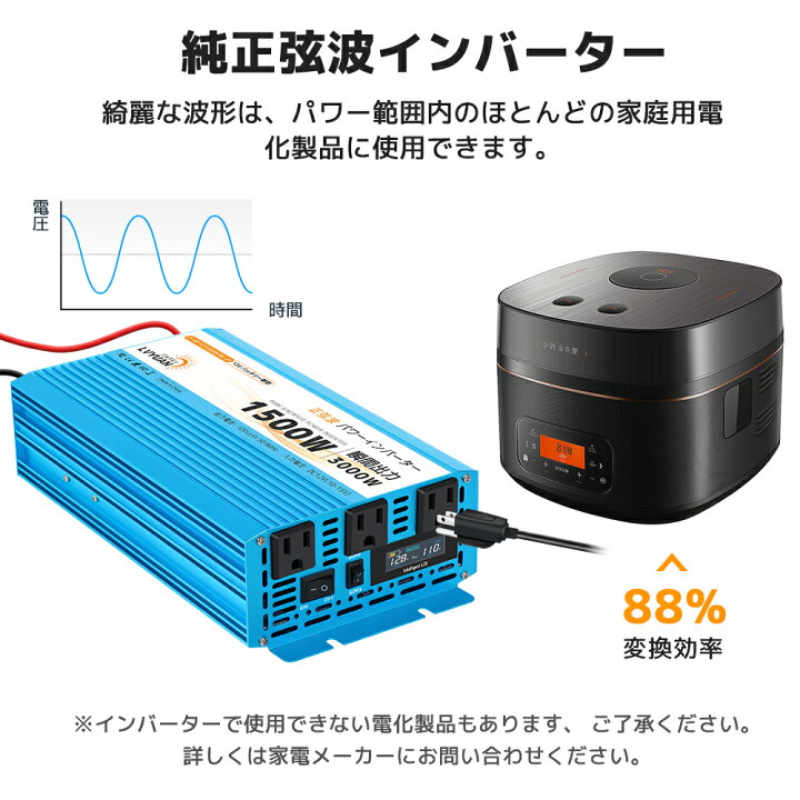 楽天市場】【10%OFFクーポン！5/17限定】【永久保証】インバーター 