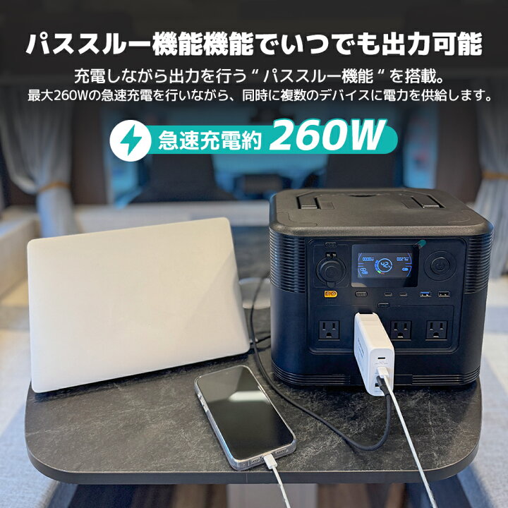 楽天市場】【P5倍+15％クーポン】LVYUAN ポータブル電源 大容量 AC出力 