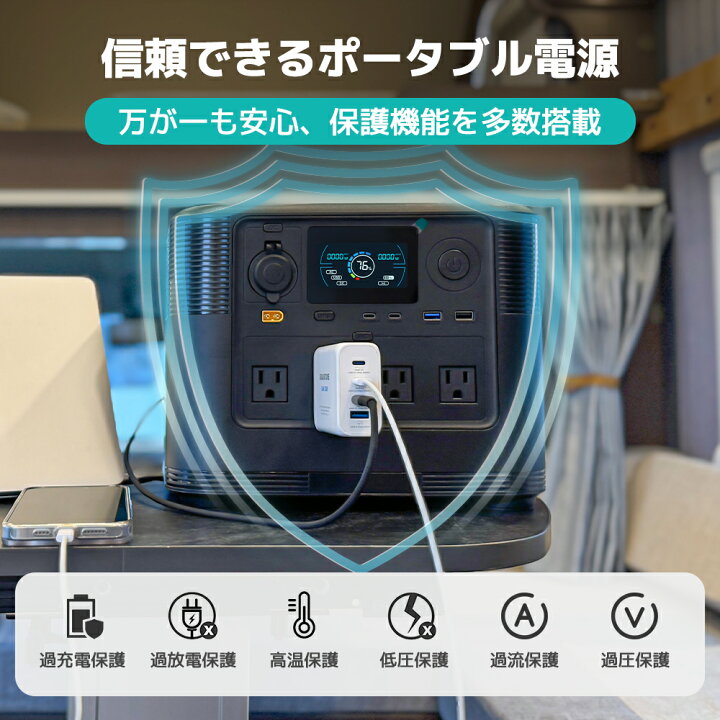 楽天市場】【クーポン適用で46,749円〜】 LVYUAN ポータブル電源 大 