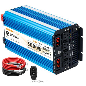 LVYUAN(リョクエン)RGモデル 3000w 12V/24V 正弦波インバーター