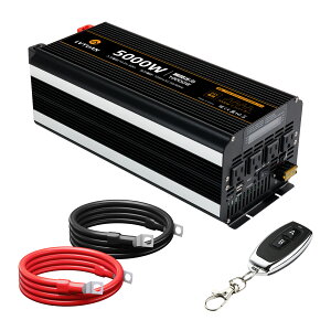 �y15��OFF�N�[�|��& P5�{cp�I�zLVYUAN �C���o�[�^�[ 24V ��i2000W �u�ԍő�4000W �C�������g ��i60Hz DC24V�i�����jTO AC100V�i�𗬁j�ϊ� ��H�ی�@�\�t���i����50M�j AC�R���Z���g×3 USB�\�P�b�g×2 �J�[