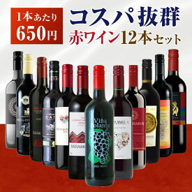 金賞ワイン入り コスパ最強 赤ワイン 12本セット 飲み比べ 詰め合わせ イタリア スペイン チリ 送料無料 デイリーワイン 家飲み用 お買い得 ソムリエおすすめ