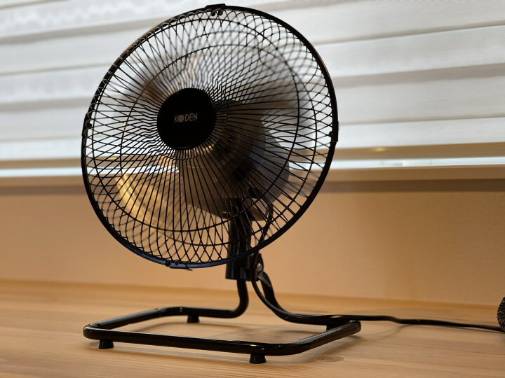 楽天市場 ポイント倍 21日まで 送料無料 当店オススメ 広電 アルミ羽根 扇風機 25cm 送風 室内 換気 ラウンドムーブ 据え置き型 ブラック 黒 オシャレ おしゃれ 工業扇 空気循環 エルワールド 楽天市場店