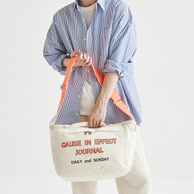 [CIE] シー NEWS PAPER BAG - L WHITE 日本製 ショルダーバッグ ニュースペーパーバッグ NEWSPAPER BAG KONBU-N