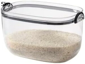 米びつ 5kg おしゃれ 大容量 蓋付き 密閉 鮮度を保ち 軽量 清潔便利 お米収納 トランスペアレント お米保存容器 お米櫃 小麦粉 防湿収納用具 防虫 コーヒー豆