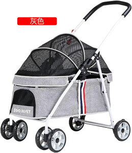 ペットカート 猫犬兼用 バギー 多頭用 カート 小型犬 中型犬 360°回転 犬用ベビーカー 3way 折りたたみ 四輪 介護用 お出かけ 軽量 組み立て簡単 前輪360°回転 後輪ブレーキ付 多機能