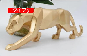 縁起物 置物 アンティーク アメリカ豹 豹の彫像 ホームインテリア 北欧の芸術品 部屋装飾品 インテリア雑貨 タイプ F 可愛い雑貨 動物の置物 樹脂工芸品 抽象 幾何 美術工芸 家の装飾 北欧の