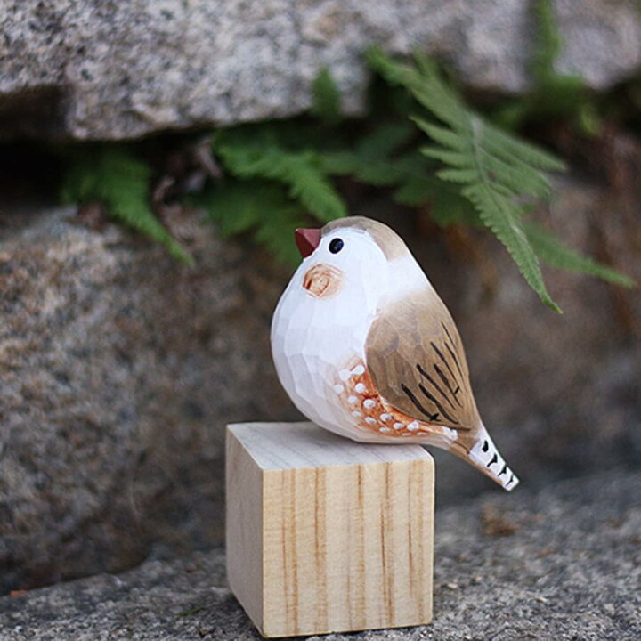 ND ハンドメイド 木製 彫刻 鳥の置物 オカメインコ 手描きの鳥の置物 小さな家の装飾 鳥の像 デスク装飾 鳥愛好家へのギフト ( 時計 置時計 木製 木の時計 無着色 無塗装 可愛い ペット 鳥 オカメ インコ オリジナル 手作り ハンドメイド 日用品 雑貨 / 徳島県阿波市 |  セゾンのふるさと納税