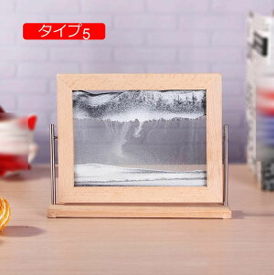 サンドピクチャー 大きめ 砂時計 3D 置物 絵画 アートピクチャー ガラス 砂 移動 置物 ギフト 回転式 抽象的 砂時計画像 流れ砂時計 ダイナミック タイプ 装飾品 F 部屋飾り 店飾り 敬老の