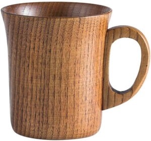 天然木製 マグカップ ペア セット 木製 カップ コップ スタイル2-ブラウン カフェ シンプル プレゼント F*1 ギフト 和モダン 割れない 軽い 軽量 漆塗り 父の日 実用的 敬老の日 80代