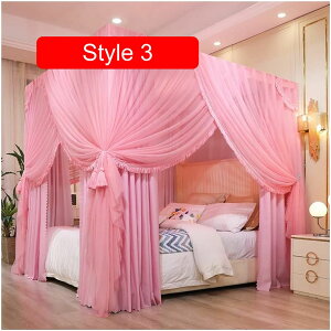 �y25��OFF�N�[�|���z1.5m/5�t�B�[�g�x�b�h�p�ᒠ�A�u���P�b�g�t�����̎q�̐Q���̑����x�b�h�L���m�s�[�A�v�����Z�X�E�B���h�x�b�h�J�[�e���A���t���ȒP (Color : Style 3 Size : 1.5x2x2m)