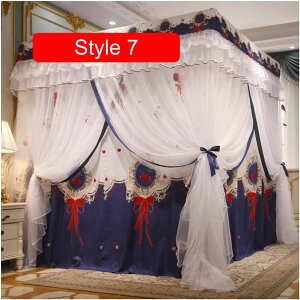 �V�W �V���O���_�u���x�b�h�p��4�R�[�i�[�x�b�h�V�W�t���ᒠ�A3�h�A�h�o�u���b�N�A�E�g�v�����g�x�b�h�J�[�e���A��l�̏��̎q�̂��߂̃x�b�h�J�o�[�M�t�g (Color : Style 7 Size : 1