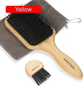 ヘアブラシ 豚毛 くし 木製 櫛 パドルブラシ メンズ レディース こども ヘアケア 高? コーム サラサラ 艶髪 髪質改善