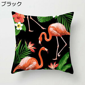 植物 花柄 クッションカバー 45 45 ポリエステル 冷感 手触り良く 洗える 厚手 装飾枕カバー 車内 ソファー用 ベッド インテリア雑貨 飾り オフィス 家庭装飾 北欧 オシャレ エレガント 座布団