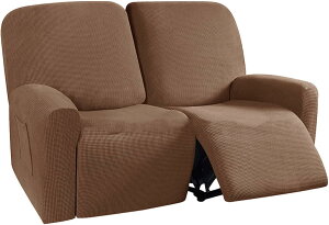 マルチカバー ソファー おしゃれ 無地 大判 滑り止め ストレッチ 3人掛け 2人掛け 肘付き コーヒー色 ソファ カバー 柔らかい コーヒー 北欧デザイン 防塵カバー 折り畳み ボーダー 模様替え