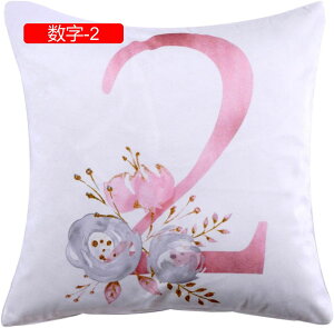 クッションカバー 45×45cm 装飾枕カバー 数字柄 シンプル ソファ背当て 椅子用 インテリア 部屋飾り 車用 プレゼント 雑貨 柔らかい 肌触り良い 1枚入り 座布団カバー 抱き枕カバー 多色展