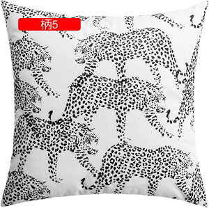 クッションカバー 装飾枕カバー 2枚セット 45×45cm 柔らかい 肌触り良い 座布団カバー 抱き枕カバー ソファ背当て 車用 椅子用 部屋飾り インテリア 雑貨 モダン 美式 豹柄 5色展開