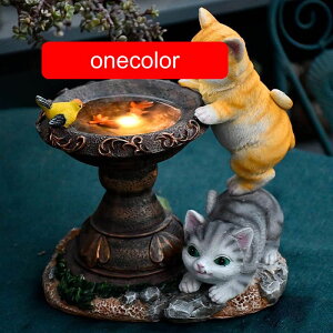 屋外用 ソーラー給電 LEDライト付き かわいい動物オブジェ ガーデンアクセサ かわいいソーラー式LED自動点灯ガーデンアニマル置物 ウサギモチーフの屋外装飾ライト