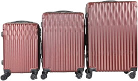 スーツケース キャリーケース 60L キャリーバッグ ファスナー式 超軽量 大型 耐衝撃 静音 ダブルキャスター 360度回転 旅行 ビジネス 出張 レッド 大容量 耐衝撃 隠しフック機能 静音