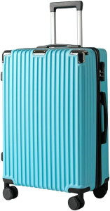 スーツケース キャリーバッグ ABS素材 耐衝撃 360度回転 静音ダブルキャスター ファスナー式 超軽量 機内持ち込み可能 大容量 海外旅行 出張 大容量 耐衝撃 隠しフック機能 静音