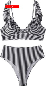 水着 レディース 女性 ハイウエストビキニセクシーなプッシュアップツーピース水着 ヴィンテージ水着ツーピースレトロシャーリングハイウエストプリン レディース ロイヤルブルー 着痩せ