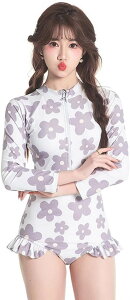 水着 レディース ハイウエスト 伸縮性 可愛い ビーチウェア スカート ラッシュガード おしゃれ オフショルダー 肌守り かわいい 体型カバー スイムウェア 旅行 ビーチ スイミング 水泳 ワン