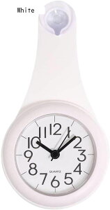 掛け時計 おしゃれ 時計 壁掛け ウォールクロック バスルーム時計、バスルーム用吸盤付き 防水ノンカチカチ壁時計、シャワールーム、洗面所 雑貨 無騒音 部屋装飾 プレゼント 置き時計 ア