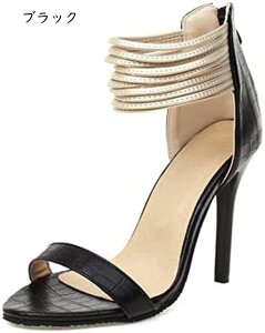 ハイヒール サンダル ストラッ ストラップグラディエーター オシャレ レディース 歩きやすい ピンヒール 10cm セクシー 大きいサイズ ブーツアンクルストラップ バックジッパー サマーブー
