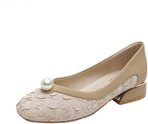 パンプス 痛くない ローヒール スクエアトゥ シューズ レディース 大きいサイズ パール 走れる 柔らかい フラットパンプス パーティー 結婚式 疲れない 痛くない きれいめ 3cm オフィス 四季